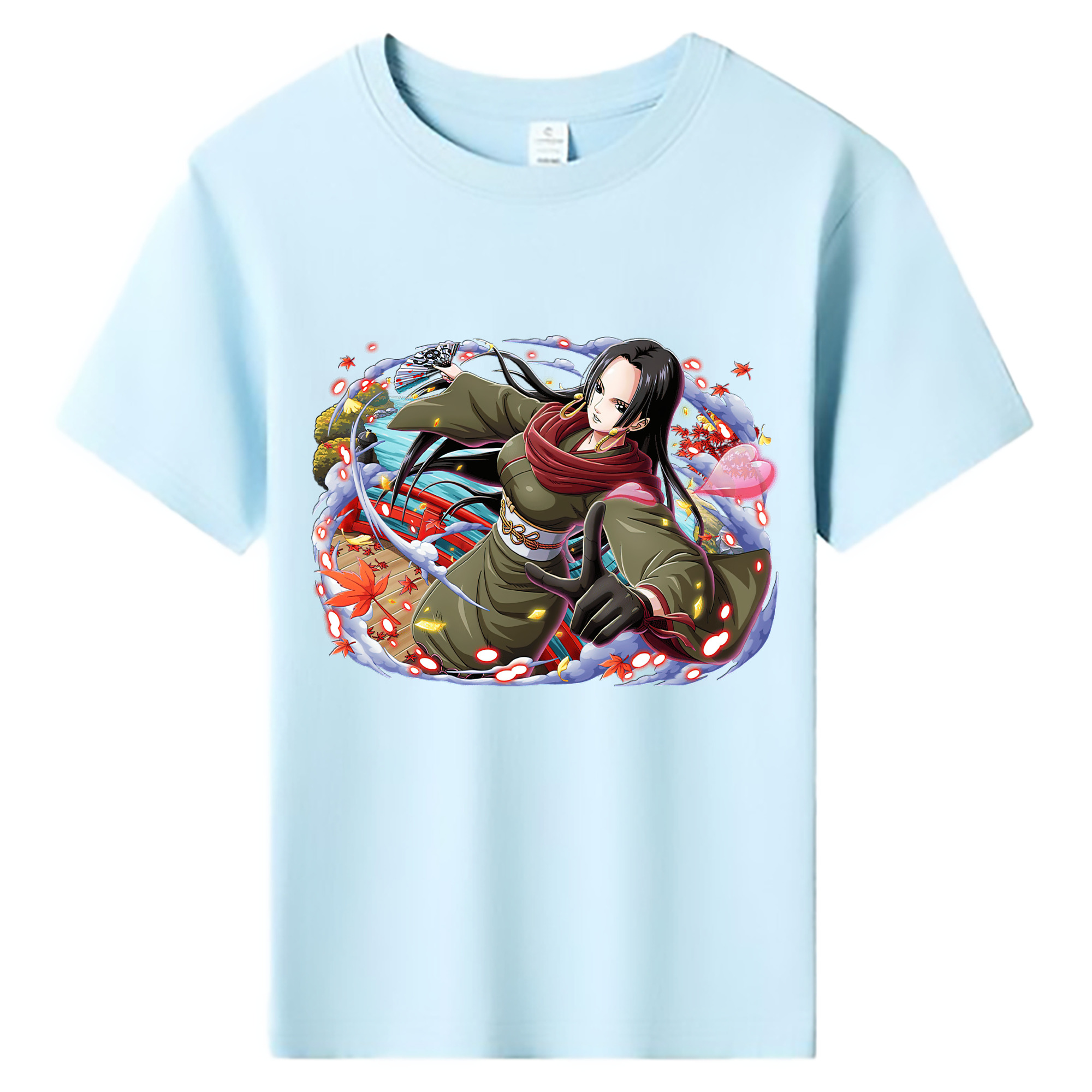 ワンピース ボア・ハンコック ONE PIECE Boa·Hancock 綿100％キッズTシャツ（フロントプリント）
